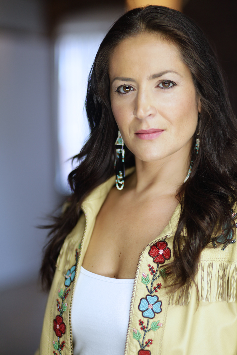 Cheri Maracle in beaded jacket